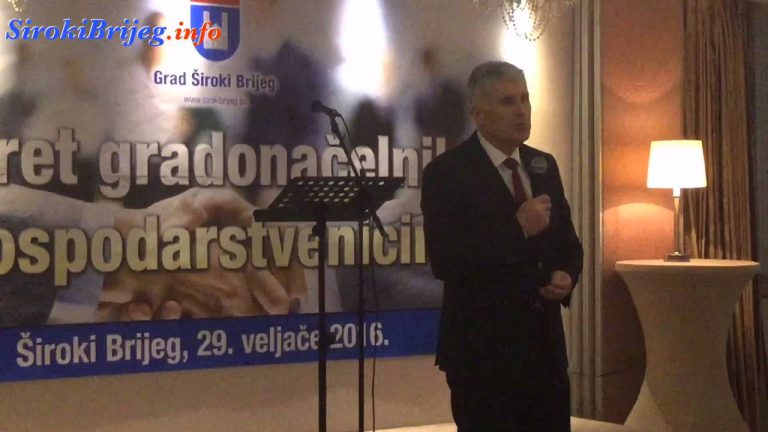 Govor: Dragan Čović – Susret gradonačelnika s gospodarstvenicima