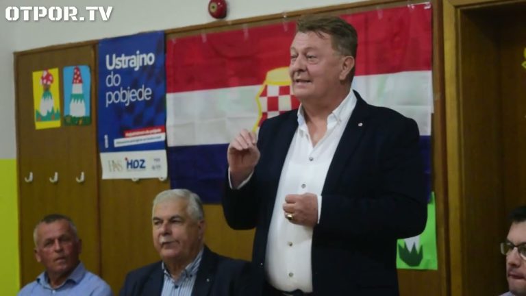 Predizborni HDZ-ov skup na Trnu / Zdenko Ćosić